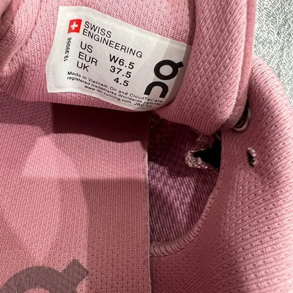 On Cloud 2 Running Shoes Rose Brown Womens Athletic Sneakers Comfort Lightweight - Picture 7 of 11